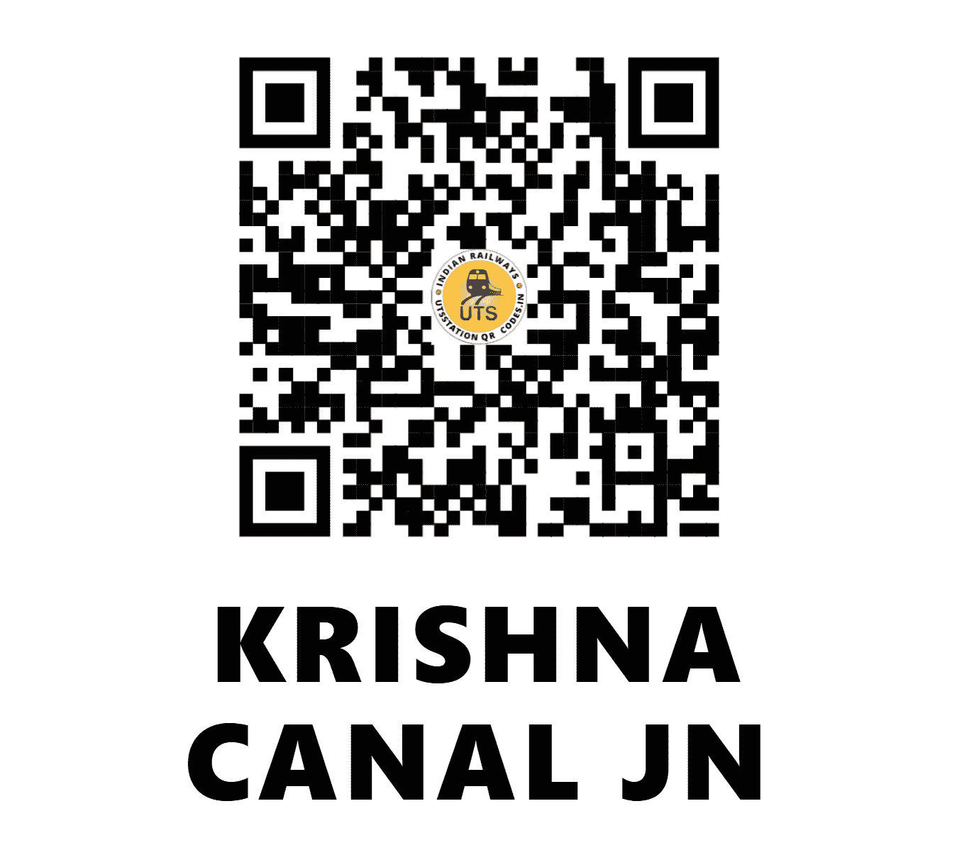UTS QR Code for KRISHNA CANAL JN - KCC (SC - ANDHRA PRADESH)